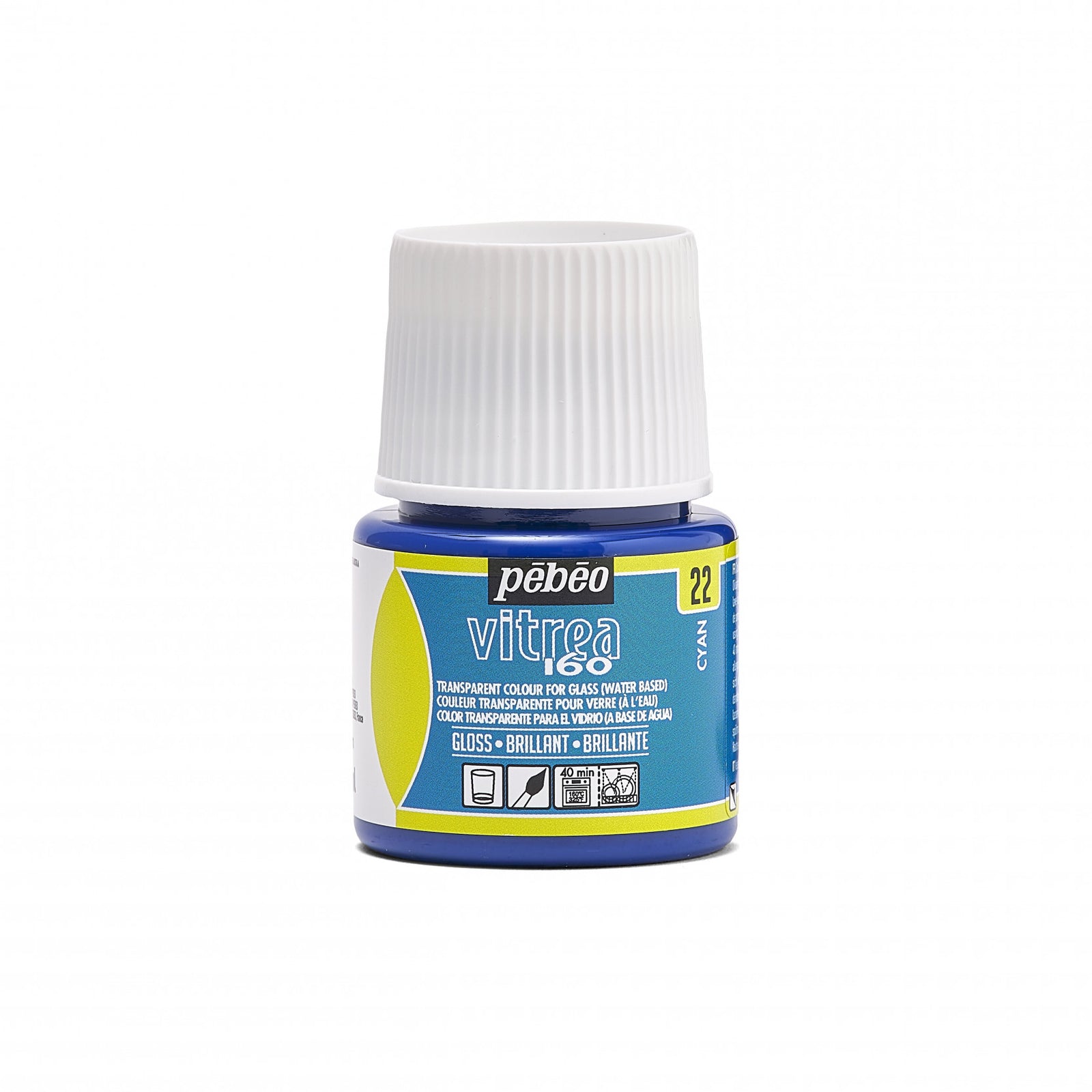 Χρώμα βιτρό για γυαλί Pebeo Vitrea 160 γυαλιστερό 45 ml