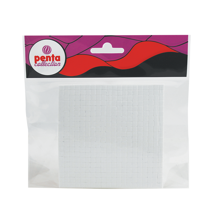 Pentart 3D αυτοκόλλητα μαξιλαράκια αφρού 5x5 mm, πάχος 2 mm