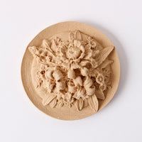 Pentart ελαστικό ξύλο Flower Rosette 7 cm