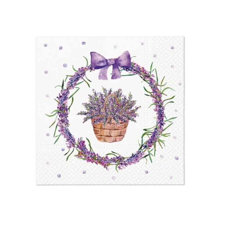 Πετσέτες ντεκουπάζ - Lavender Basket - 1τμχ