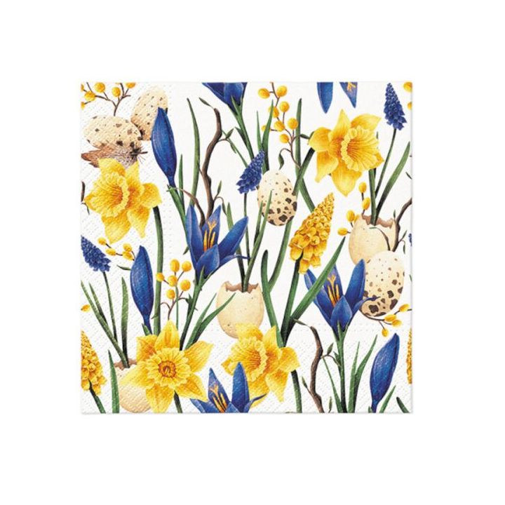 Πετσέτες ντεκουπάζ - Muscari with Daffodils - 1τμχ