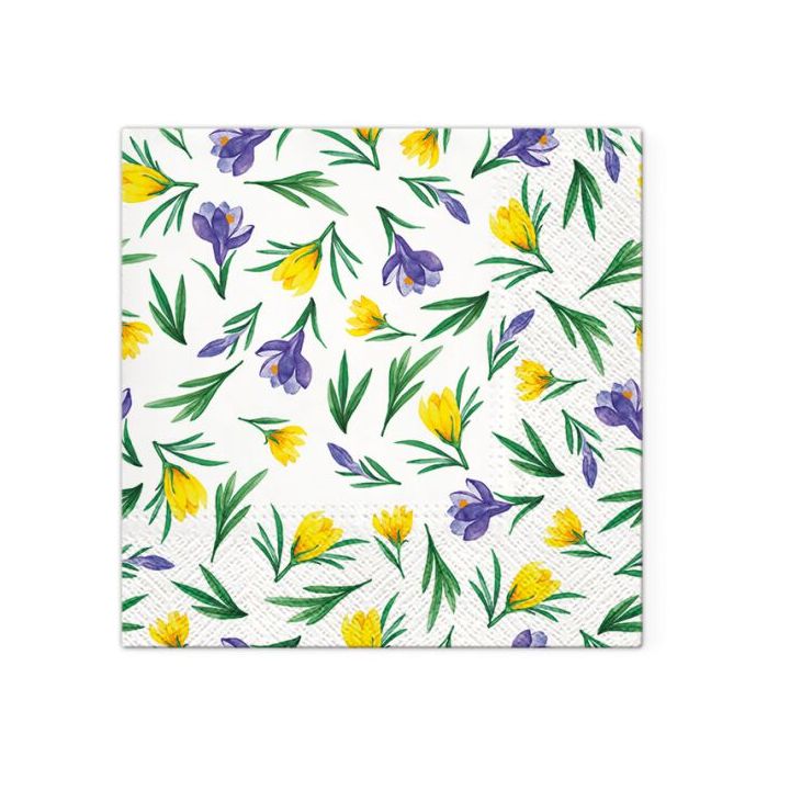 Πετσέτες ντεκουπάζ - Spring Crocuses - 1τμχ