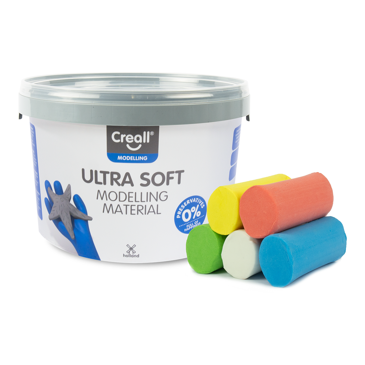 Πλαστελίνη Creall Ultra soft, 5 g, κυπελλάκι, διάφορα χρώματα