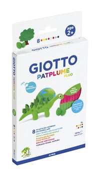 Πλαστελίνη GIOTTO Patplume νέον χρώματα 8 x 33 g