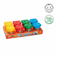 Πλαστελίνη μοντελισμού Carioca Baby Do 1+, 150 g, διάφορα χρώματα – 8 ×
