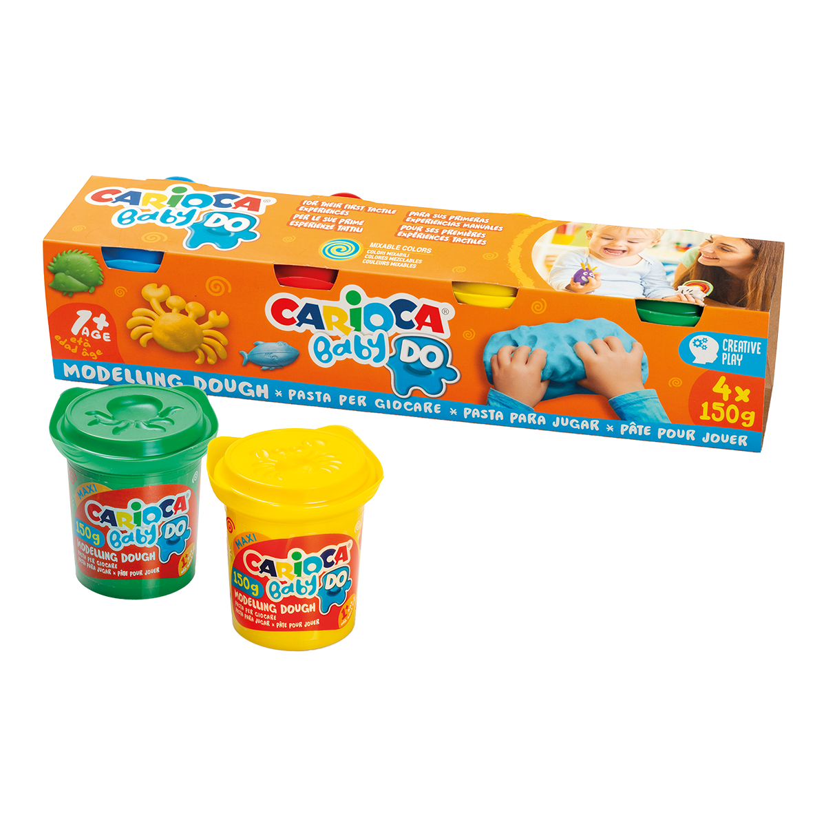 Πλαστελίνη μοντελισμού Carioca Baby Do 1+, 150 g, διάφορα χρώματα