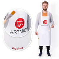 Ποδιά βαμβακερή ARTMIE - άσπρη