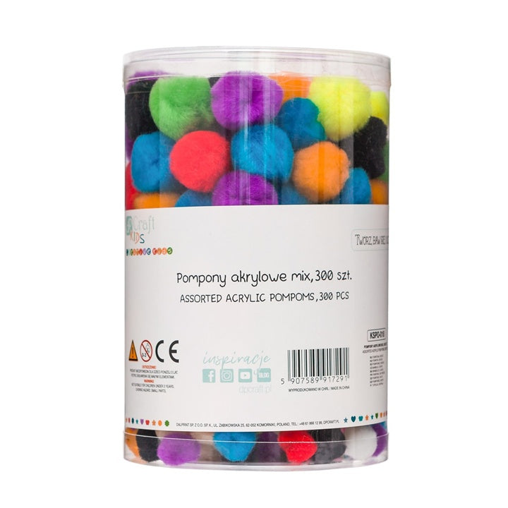 Πολύχρωμο ακρυλικό Pom Poms