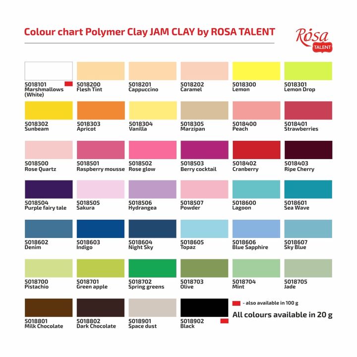 Πολυμερές Rosa Talent 20g, ιδανικό για δημιουργία κοσμημάτων