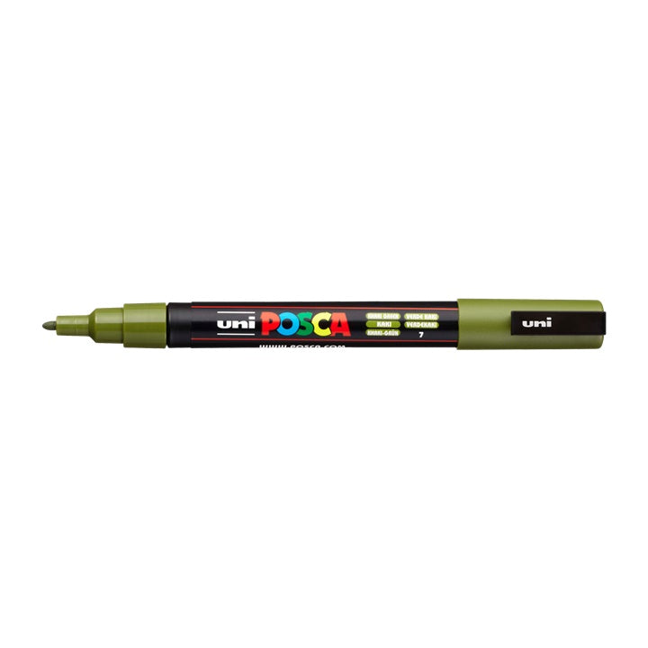 Δείκτης UNI POSCA PC-3M 0.9 - 1.3 MM – πράσινο χακί (7)