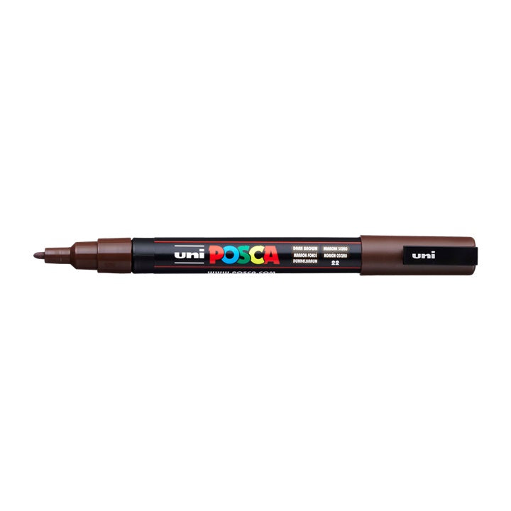 Δείκτης UNI POSCA PC-3M 0.9 - 1.3 MM – σκούρο καφέ (22)