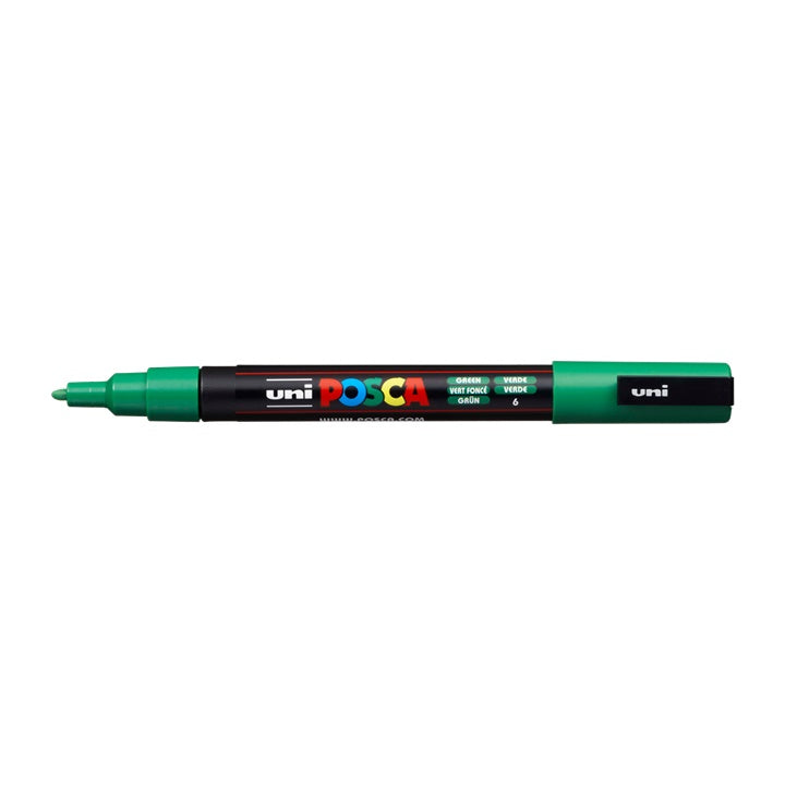 Δείκτης UNI POSCA PC-3M 0.9 - 1.3 MM – Πράσινο (6)