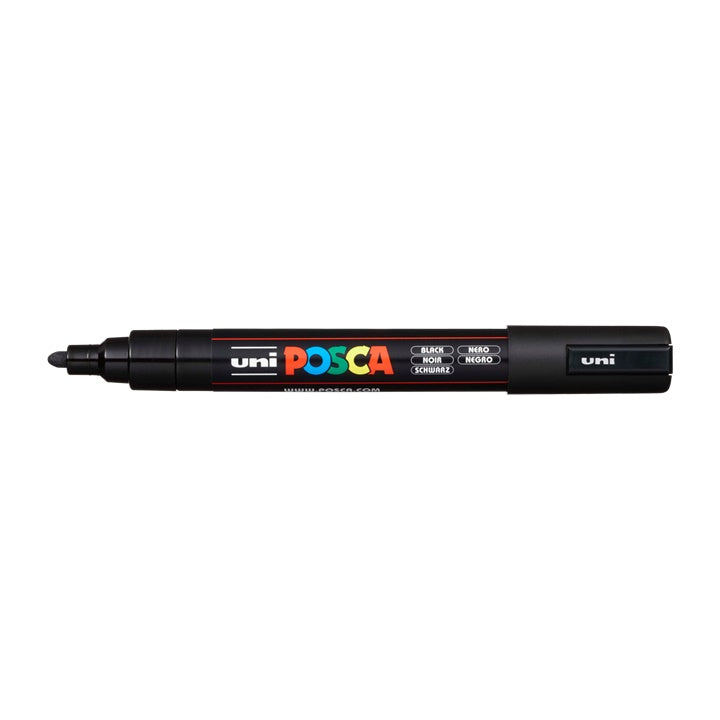 Δείκτης UNI POSCA PC-5M 1.8 - 2.5 MM – Μαύρο (24)