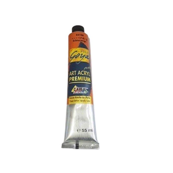 Premium ακρυλικό χρώμα SOLO GOYA 55 ml – αληθινό πορτοκαλί