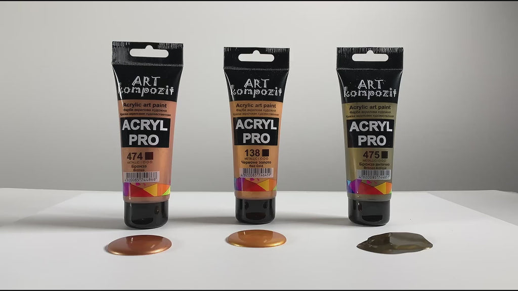 Μεταλλικό ακρυλικό χρώμα ACRYL PRO ART Composite 75 ml