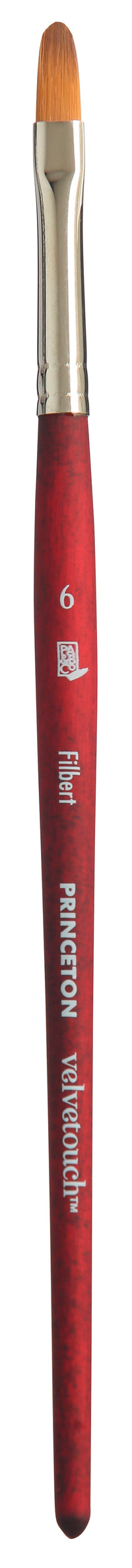 Πινέλο γενικής χρήσης PRINCETON Velvetouch Filbert με κοντή λαβή – 6