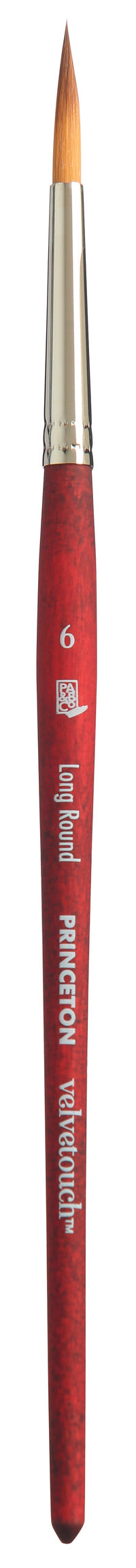 PRINCETON Velvetouch στρογγυλό πινέλο γενικής χρήσης Long Round με κοντή λαβή – 6
