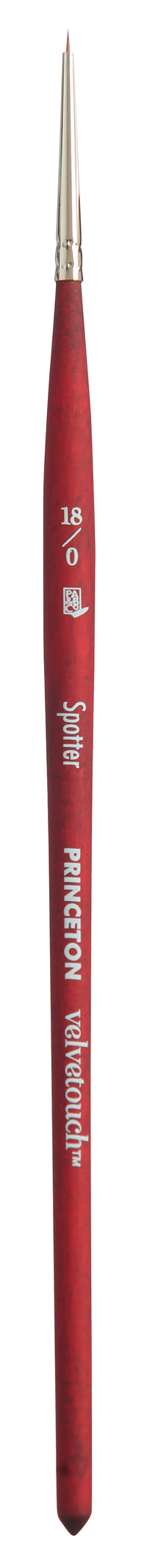 Πινέλο λεπτομέρειας PRINCETON Velvetouch Spotter με κοντή λαβή – 18/0