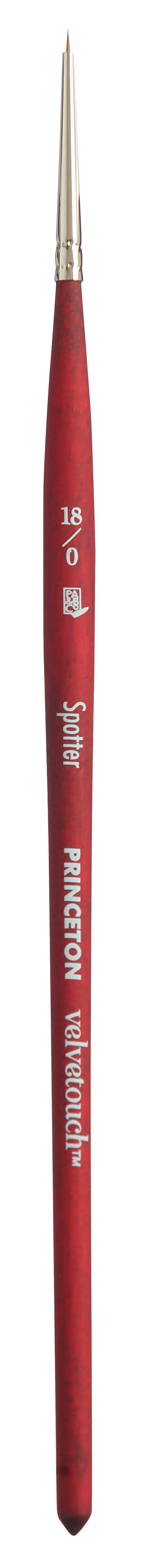 Πινέλο λεπτομέρειας PRINCETON Velvetouch Spotter με κοντή λαβή – 18/0