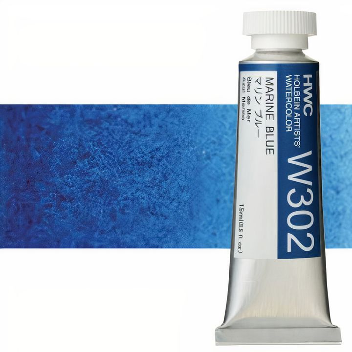 Profesionalne akvarel boje Holbein Artists 15 ml | plave nijanse — slika 14