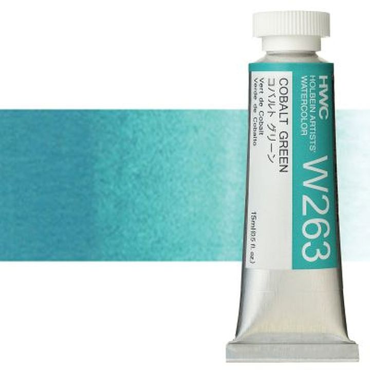 Profesionalne akvarel boje Holbein Artists 15 ml | zelene nijanse — slika 7