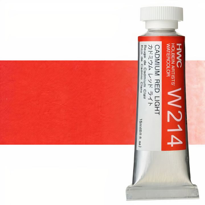 Επαγγελματικά χρώματα ακουαρέλας Holbein Artists 15 m – Κάντμιουμ Κόκκινο Ανοιχτό