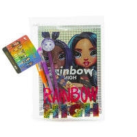 RAINBOW HIGH ολογραφικό σημειωματάριο με γραφική ύλη