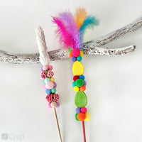 Rainbow Plush Pom Poms / 60 τεμάχια