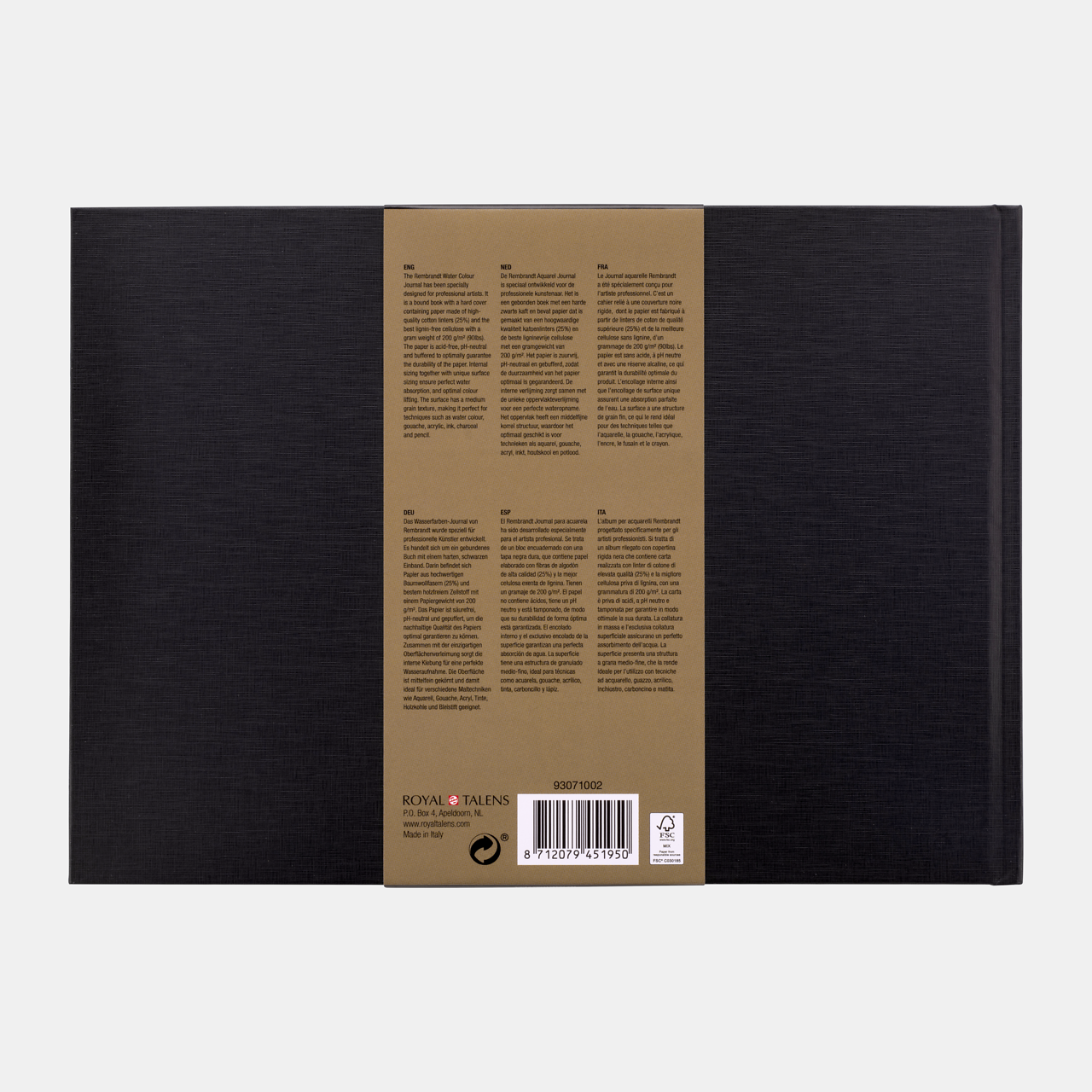 ROYAL TALENS Rembrandt μπλοκ ακουαρέλας CP 200 g/m² A4 κολλητό - 30 φύλλα