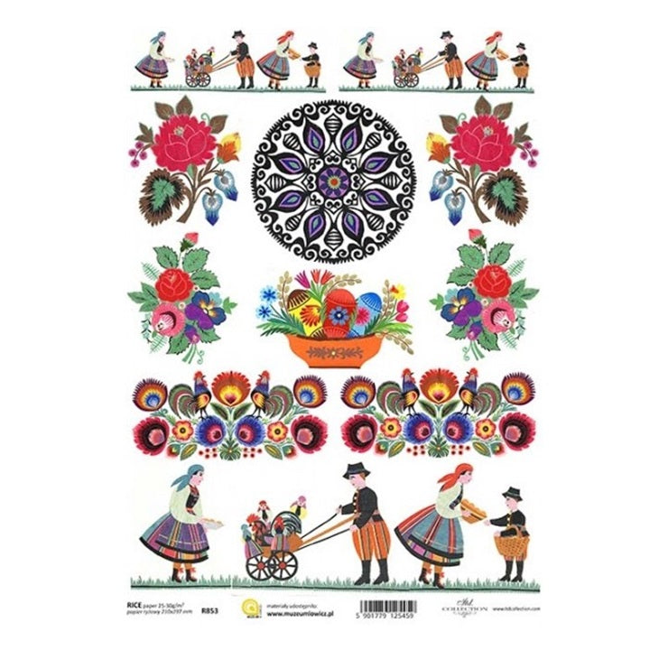 Ριζοχαρτο A4 ITD - Folklor - R853