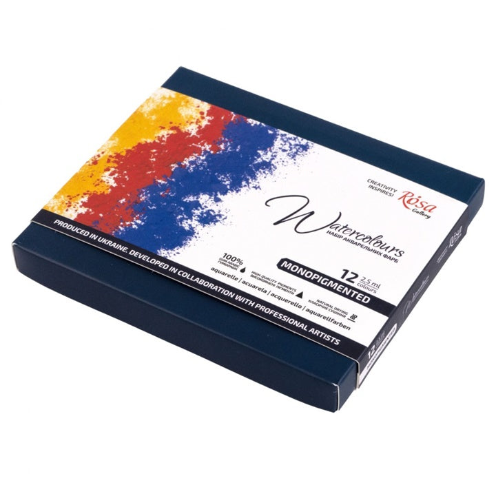 ROSA Gallery Μονοχρωματικά χρώματα ακουαρέλας 12x2,5 ml