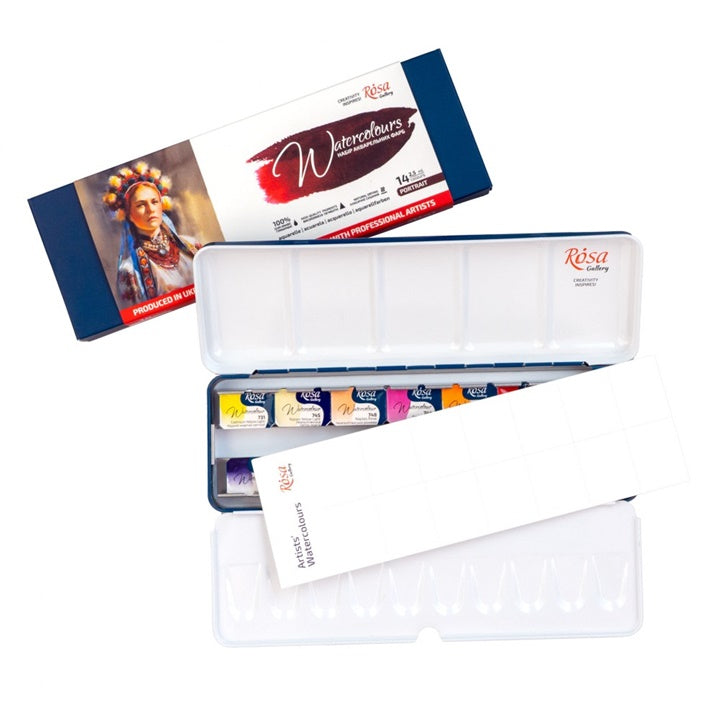 Rosa Gallery Σετ ακουαρέλας πορτρέτου 14x2.5 ml