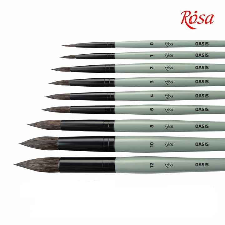 ROSA OASIS 188 Φυσική στρογγυλή βούρτσα | Διάφορα μεγέθη