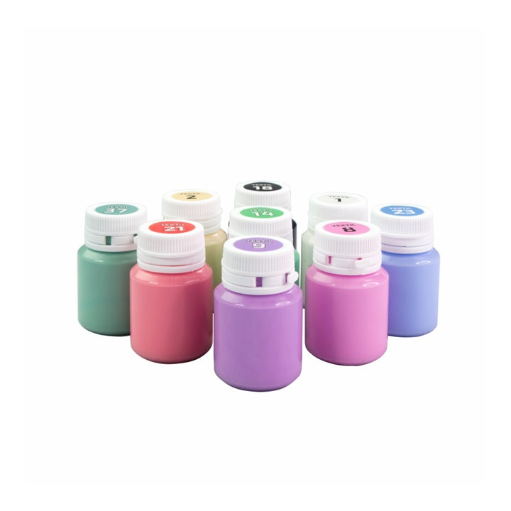 ROSA Pastel Ακρυλικά χρώματα για υφάσματα 9x20 ml