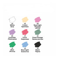 ROSA Pastel Ακρυλικά χρώματα για υφάσματα 9x20 ml