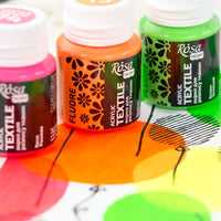 ROSA TALENT Φθορίζουσα ακρυλική μπογιά για υφάσματα 20 ml | Διάφορες αποχρώσεις