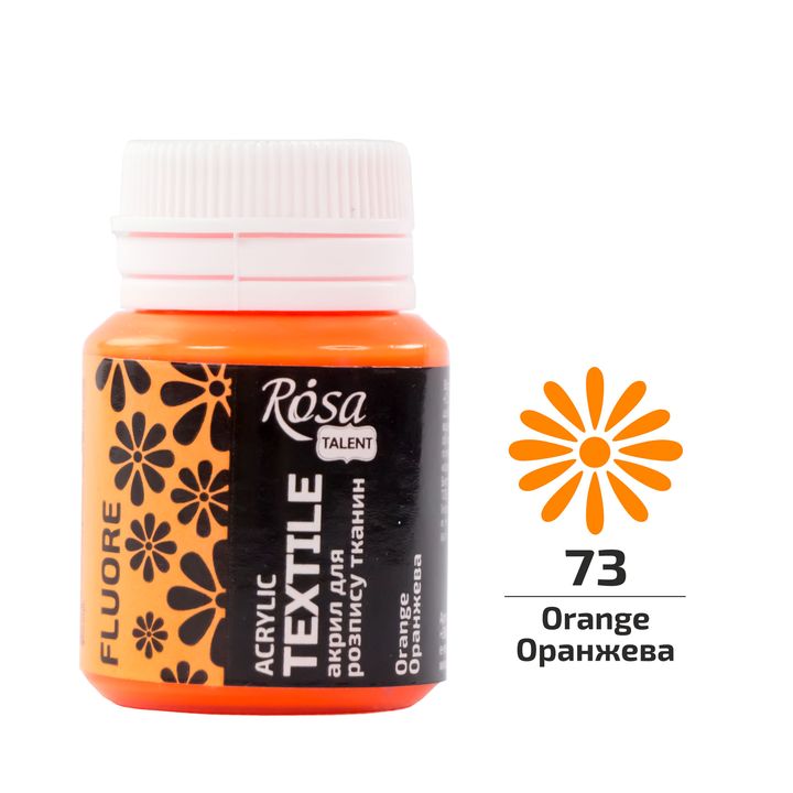 ROSA TALENT Φθορίζουσα ακρυλική μπογιά για υφάσματα 20 ml | Διάφορες αποχρώσεις