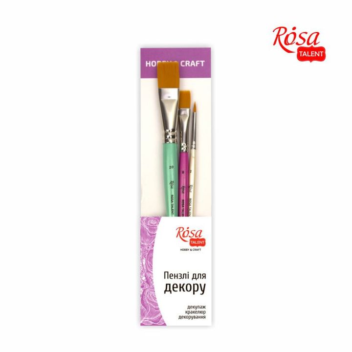 ROSA TALENT Σετ πινέλων για χόμπι και χειροτεχνία
