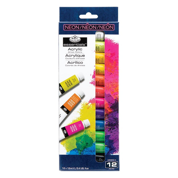 Royal &amp; Langnickel Neon ακρυλικά χρώματα 12 x 12 ml