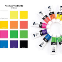 Royal &amp; Langnickel Neon ακρυλικά χρώματα 12 x 12 ml
