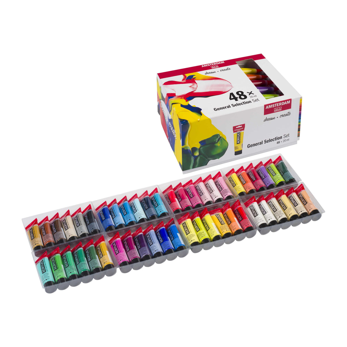 ROYAL TALENS Amsterdam σετ ακρυλικών χρωμάτων General Selection 48 x 20 ml