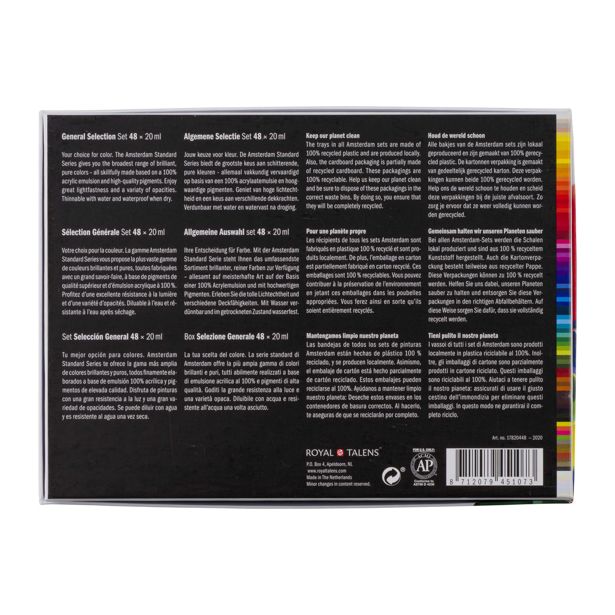 ROYAL TALENS Amsterdam σετ ακρυλικών χρωμάτων General Selection 48 x 20 ml