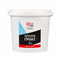 Ακρυλικό Gesso μαύρο ROSA Studio – 1000 ml