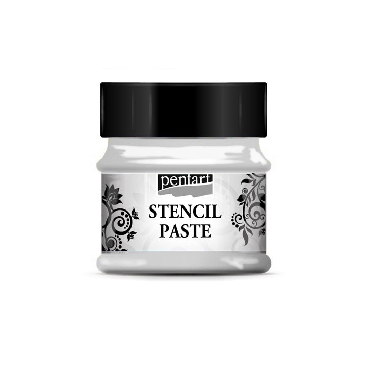 Παστα για στενσιλ μεταλλικο Stencil Paste Pentart 50ml – silver