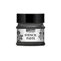 Παστα για στενσιλ μεταλλικο Stencil Paste Pentart 50ml – black diamond