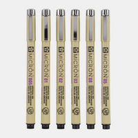 Sakura Pigma Micron 01 τεχνικοί μαρκαδόροι 0,25 mm σετ 6 χρωμάτων