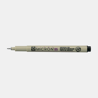 Sakura Pigma Micron 05 fineliner 0,45 mm – σετ 6 χρωμάτων – Μαύρο