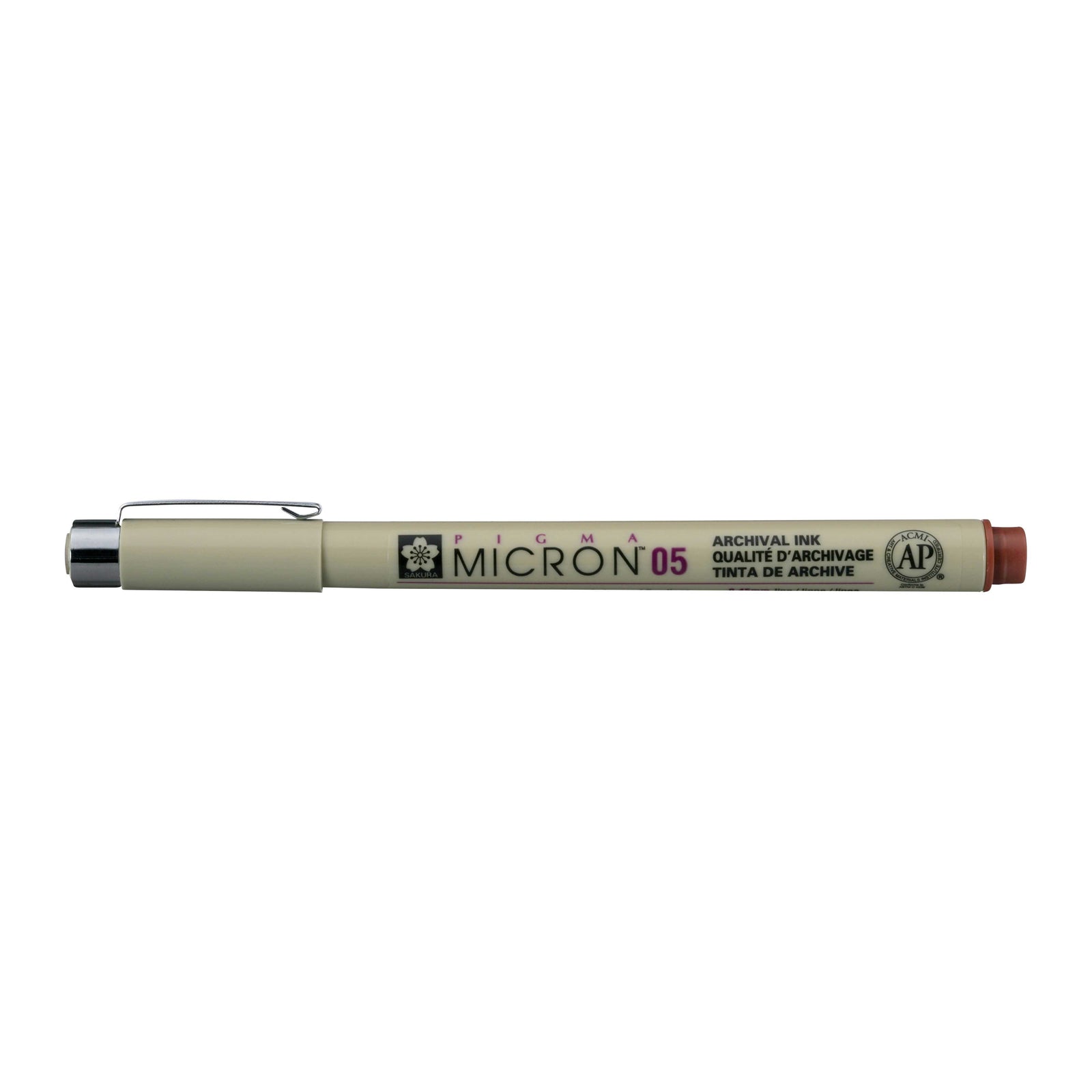 Sakura Pigma Micron 05 fineliner 0,45 mm – σετ 6 χρωμάτων – Καφέ