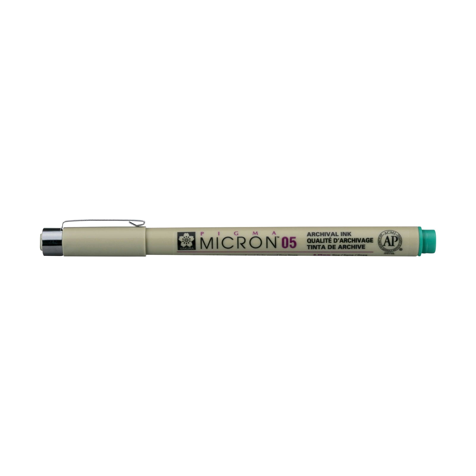 Sakura Pigma Micron 05 fineliner 0,45 mm – σετ 6 χρωμάτων – Πράσινο