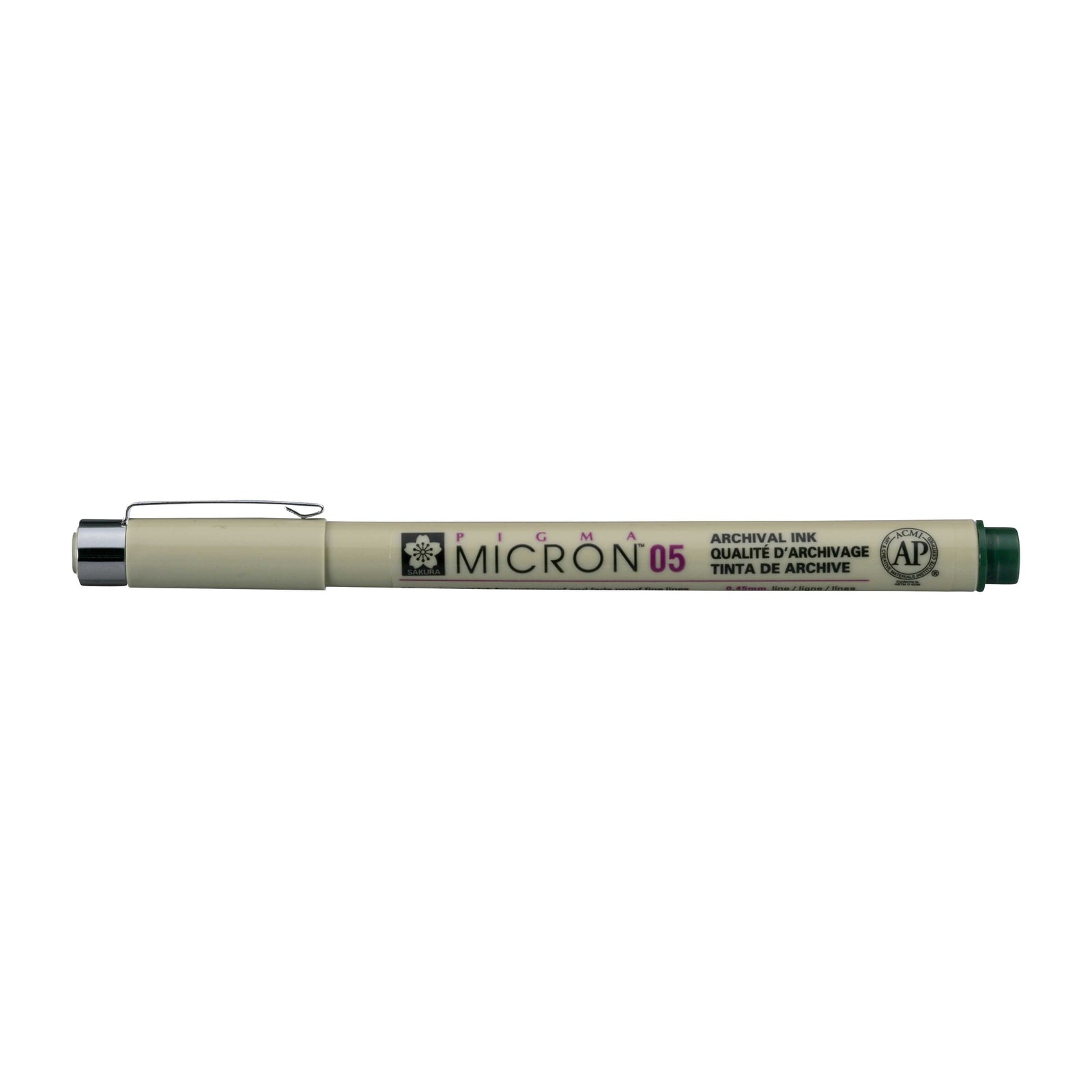 Sakura Pigma Micron 05 fineliner 0,45 mm – σετ 6 χρωμάτων – Κυπαρισσί